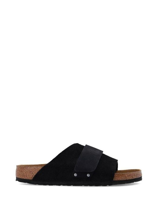 Birkenstock Black Kyoto Touch-Strap Slip-On Sandals for men