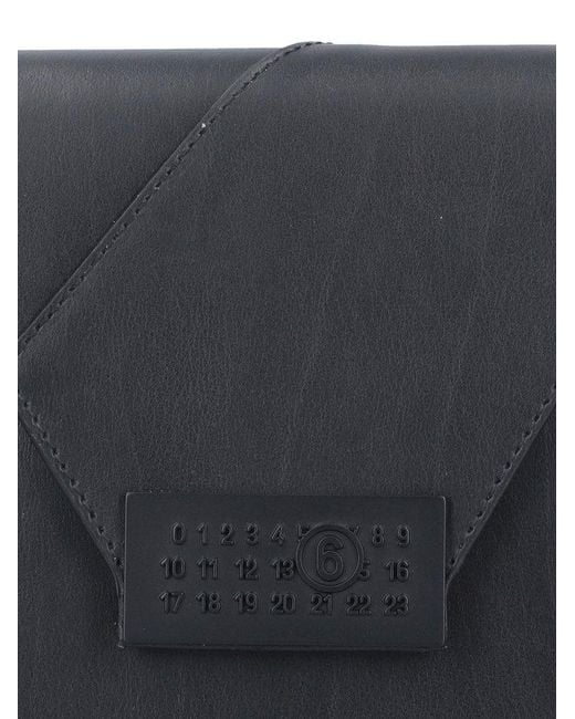 MM6 by Maison Martin Margiela Black Medium Shoulder Bag "numeric"