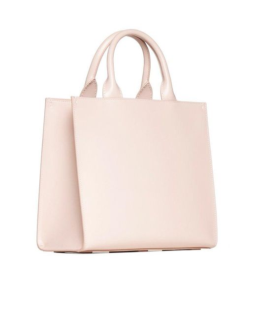 Dolce & Gabbana Natural Dg Daily Leather Tote Bag