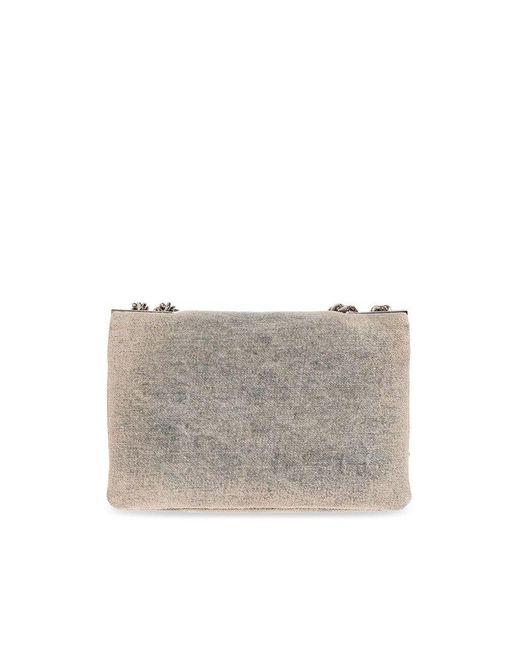 Balmain Gray ‘1945 Small’ Shoulder Bag