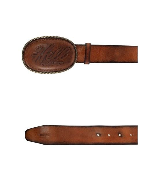 DSquared² Brown Leather Belt, for men