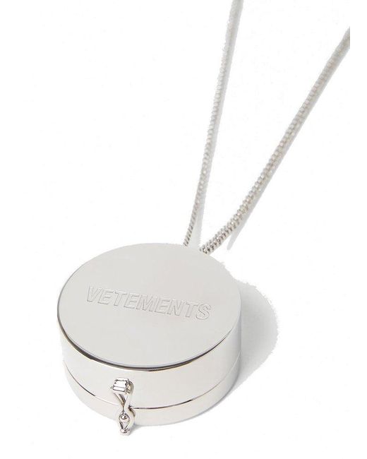 Vetements Grinder Pendant Necklace in White for Men Lyst