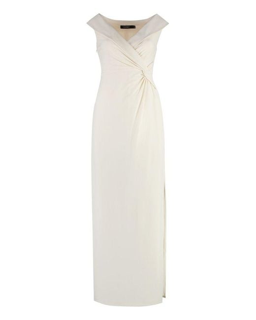 Lauren by Ralph Lauren White Jersey Dress