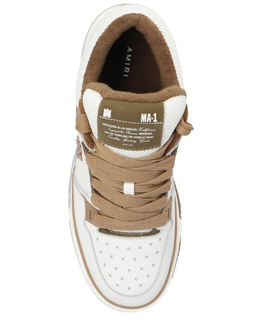 Amiri Ma 1 Sneakers In White/brown for men
