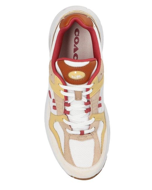 COACH C301 Lace-up Sneakers in White | Lyst