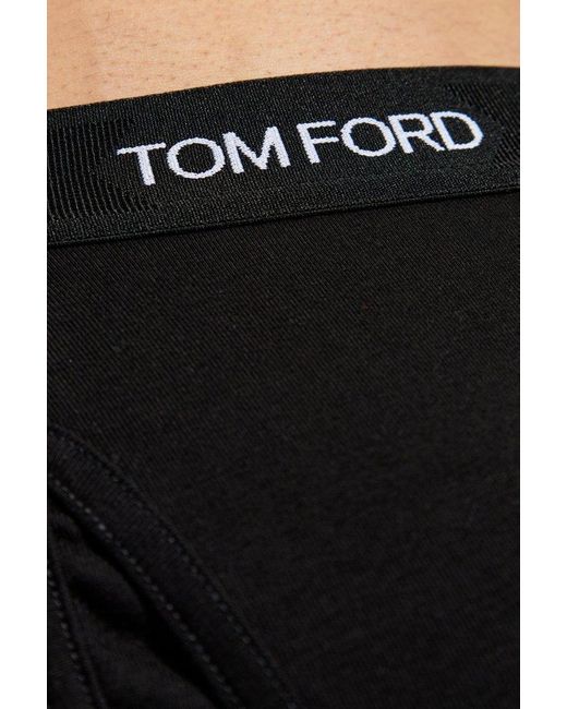 Tom Ford White Logo Waistband Pack Of Two Boxers for men