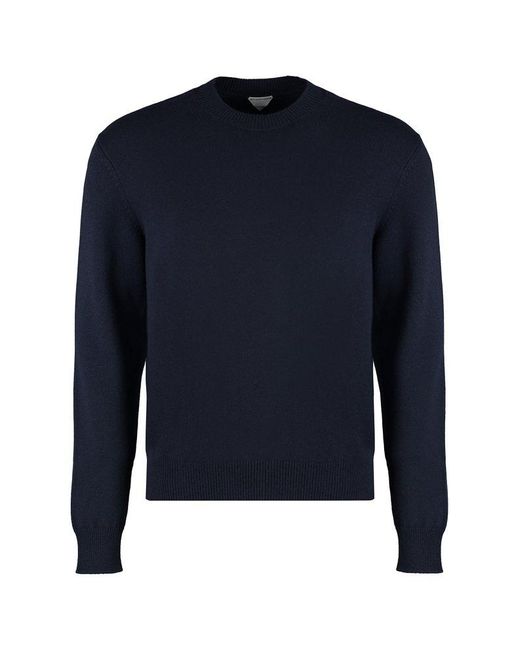 Bottega Veneta Blue Crew-neck Cashmere Sweater for men