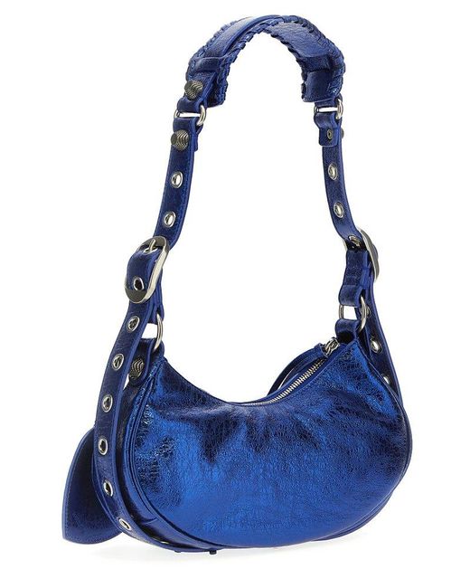 Balenciaga Blue Le Cagole Xs Crossbody Bags