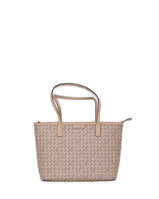 Tory Burch Ever-ready Basketweave Small Tote Bag | Lyst UK