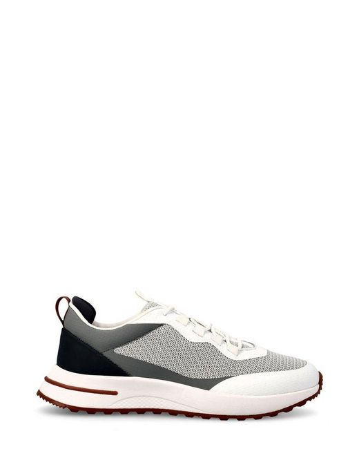 Loro Piana White Week-end Walk Sneakers for men