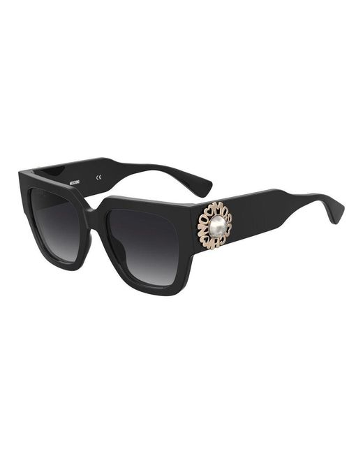 Moschino Eyewear Black Square-Frame Sunglasses