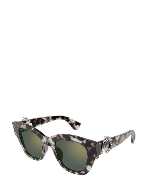Cartier Green Cat-Eye Frame Sunglasses