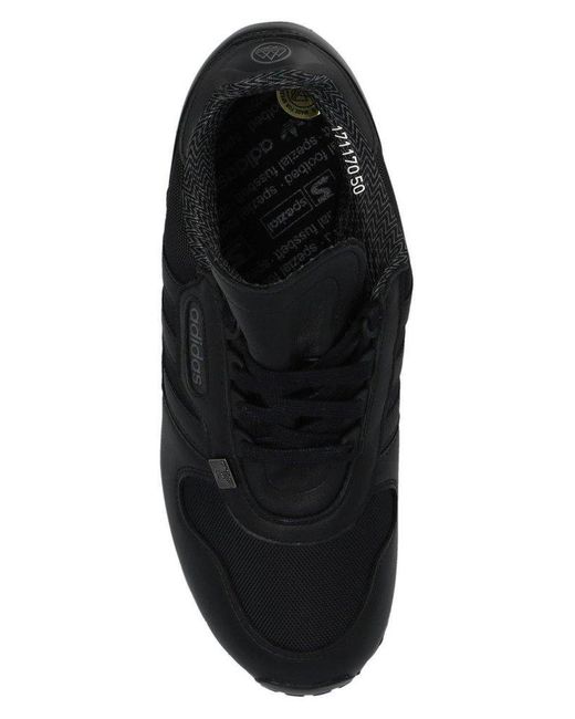Adidas Originals Black Hartness Spzl Logo Plaque Sneakers for men