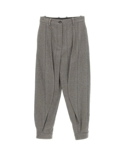 Loro Piana Gray Aniston High-waist Tapered Trousers