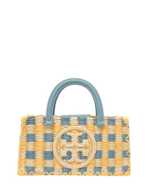 Tory Burch Blue Fleming Soft Chain-Linked Wallet