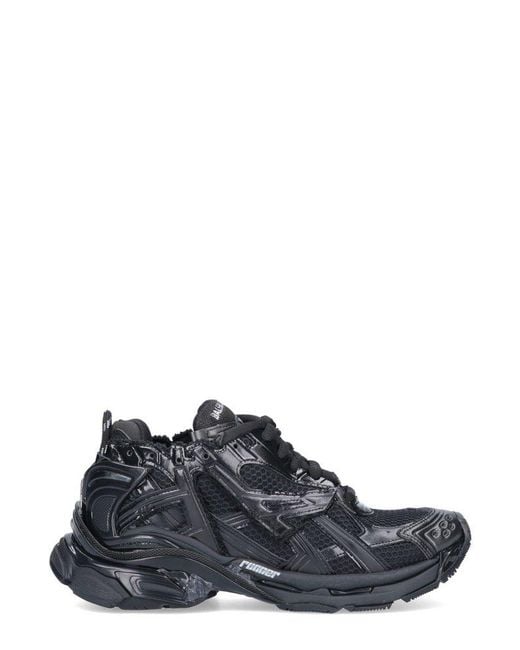 Balenciaga Black Runner Lace-up Sneakers