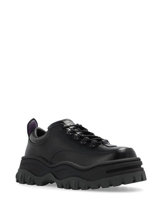 Eytys Black Angel Chunky-sole Lace-up Sneakers