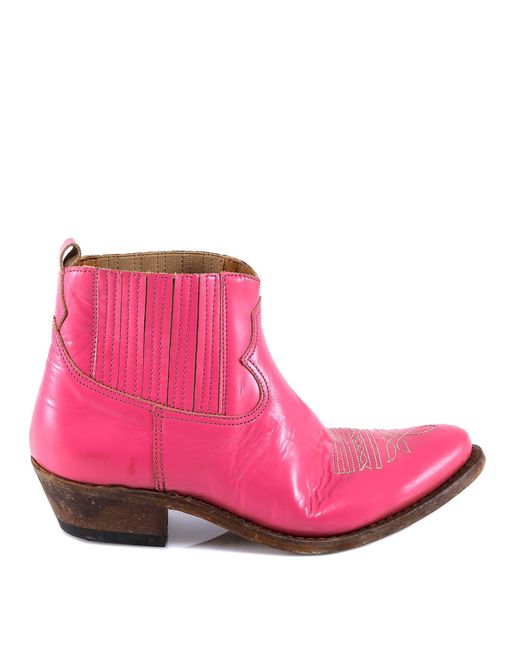 Golden Goose Deluxe Brand Pink Cowboy Boots
