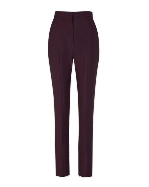 Alexander McQueen Purple Wool Formal Pants