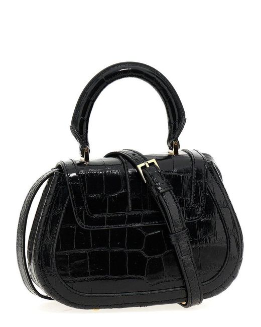 Versace Black Greca Goddess Hand Bags