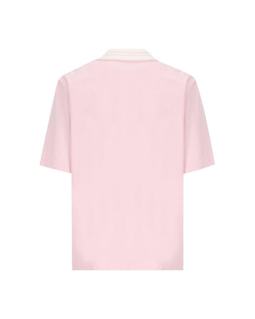 Moncler Pink T-shirts And Polos