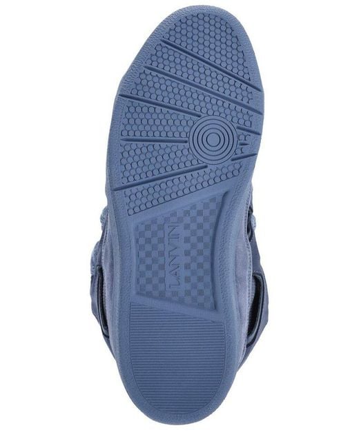 Lanvin Blue Curb Low-top Sneakers for men