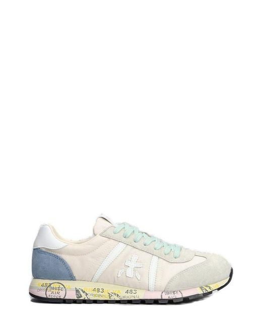 Premiata White Lucyd Low-Top Sneakers