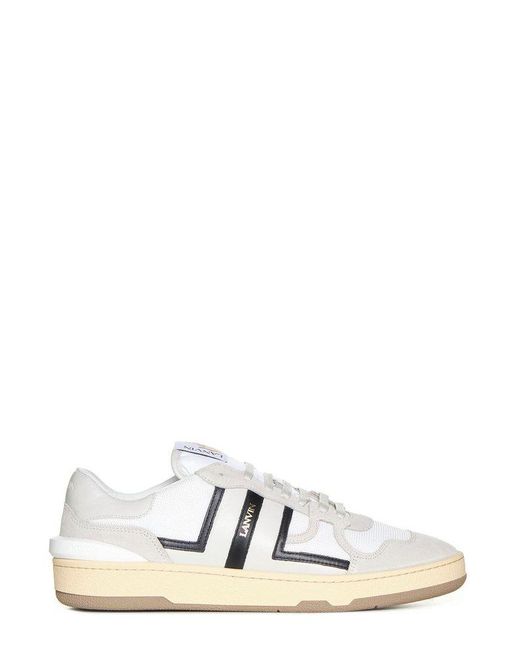 Lanvin White Clay Low Top Sneakers Shoes for men