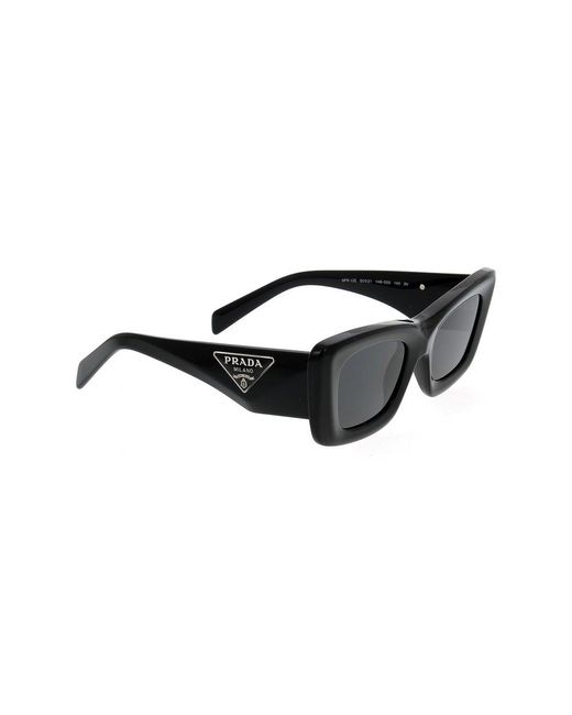 Prada Black Pr 13zs Cat-eye Acetate Sunglasses