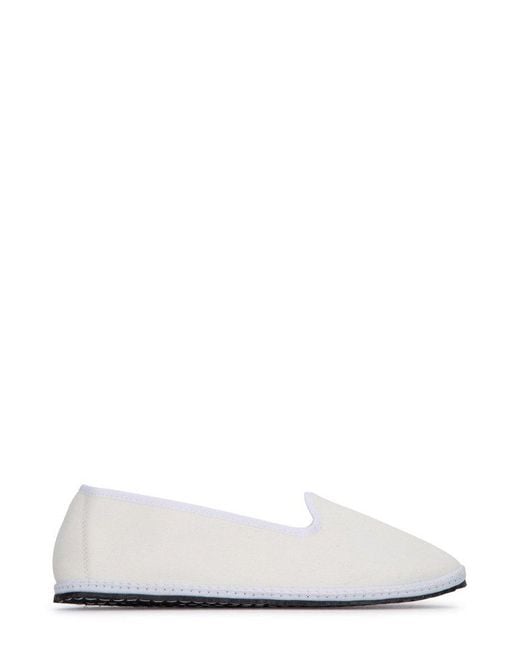 Vibi Venezia White Slip-on Loafers