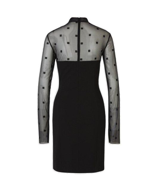 Givenchy Black Monogram Mini Dress