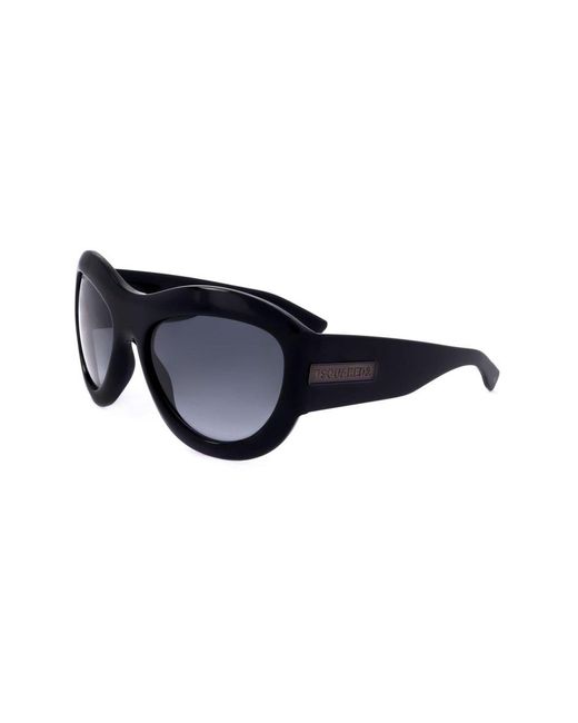 DSquared² Blue Round Frame Sunglasses for men