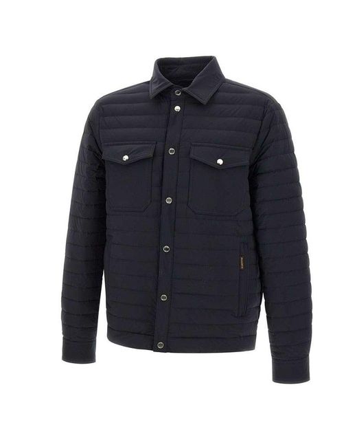 Moorer Blue Bersanac Quilted Jacket for men