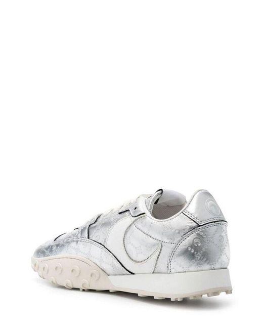 MARINE SERRE White Lace-up Sneakers for men