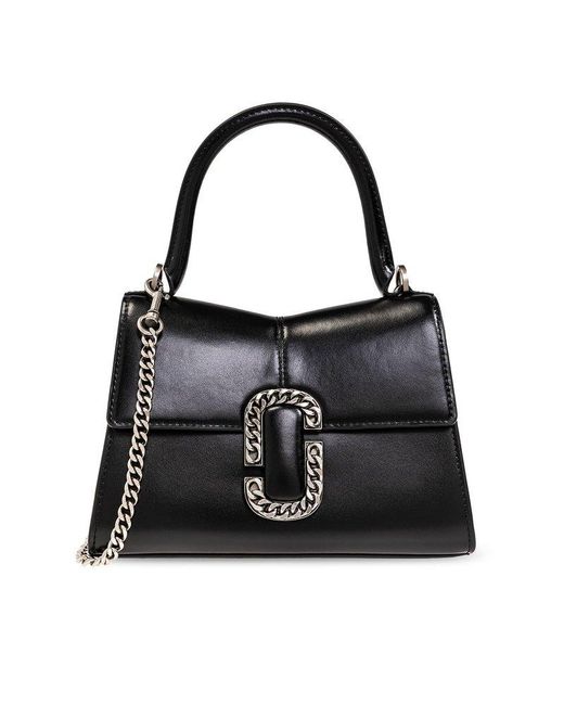 Marc Jacobs Black The St. Marc Chain-link Top Handle Bag