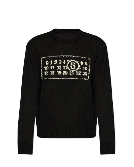 ロンT ブラック（黒）系 MM6 Maison Margiela(エムエムシックス