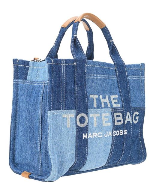 Marc Jacobs Blue The Denim Small Canvas Tote
