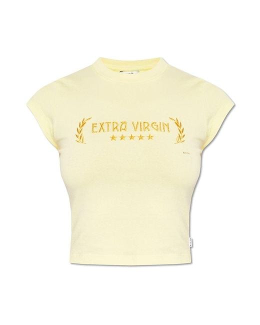 Eytys Yellow 'zion' T-shirt,
