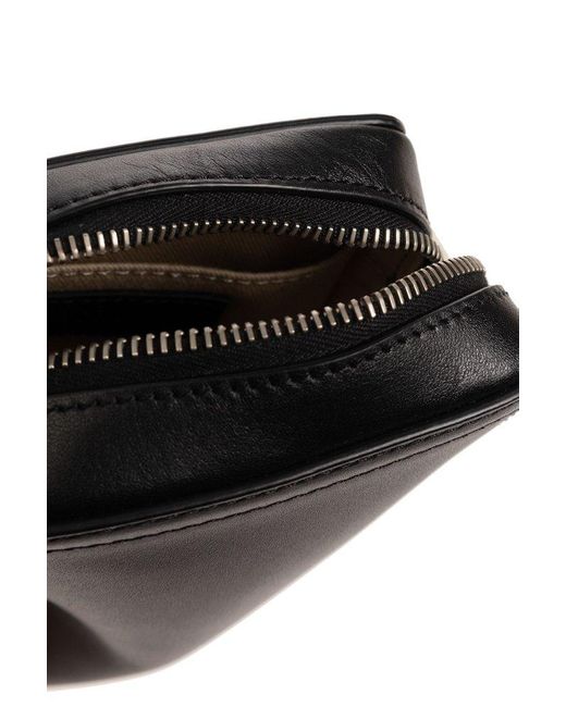 Jacquemus Black Smooth Calf Leather Messenger Bag for men