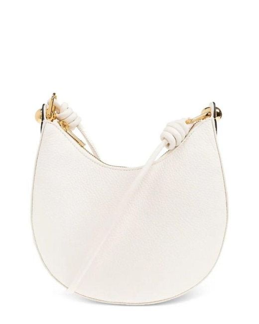 Furla White Sfera Mini Hobo Bag