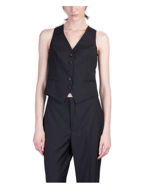Tagliatore Blue Giselle V-Neck Vest