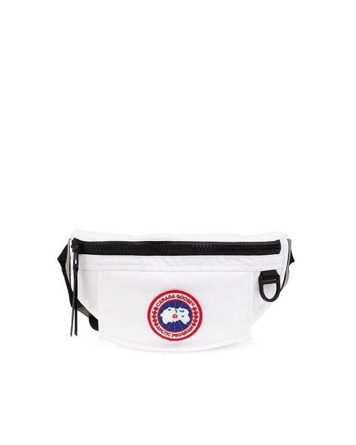 Canada Goose White Belt Bag With Logo,