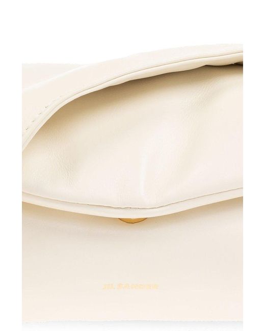 Jil Sander Natural 'cannolo Small' Shoulder Bag,