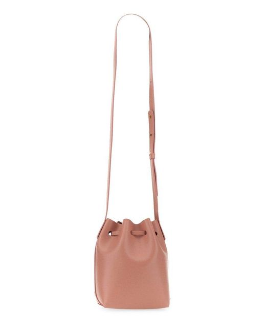 Mansur Gavriel Pink Drawstring Mini Bucket Bag