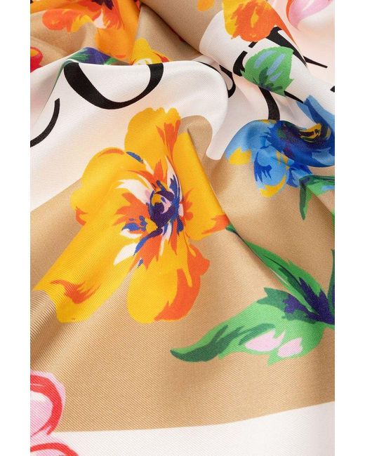 Moschino Natural Floral Scarf,