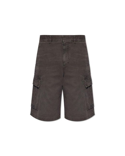 Givenchy Gray Shorts With Logo, for men
