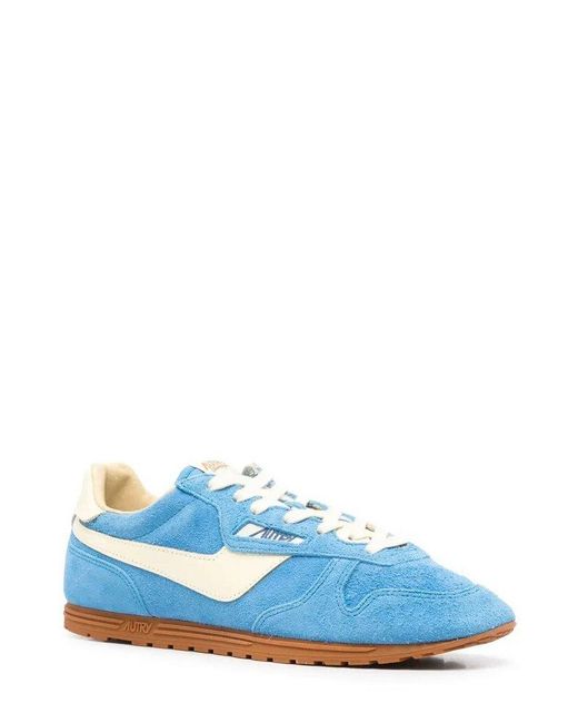 Autry Blue Windspin Lace-Up Sneakers for men