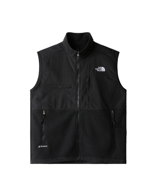 The North Face Synthetic Logo Embroidered Zip-up High-neck Vest in ...