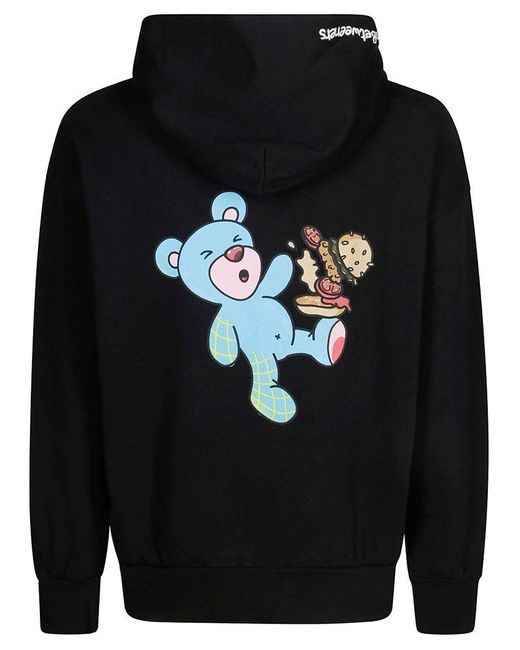 INBETWEENERS Blue Graphic Hoodie Sweater for men