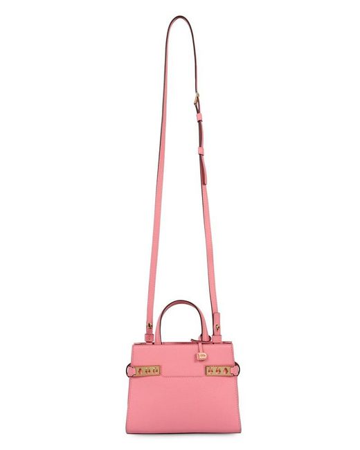 Delvaux Pink Tempete Handbag Tote